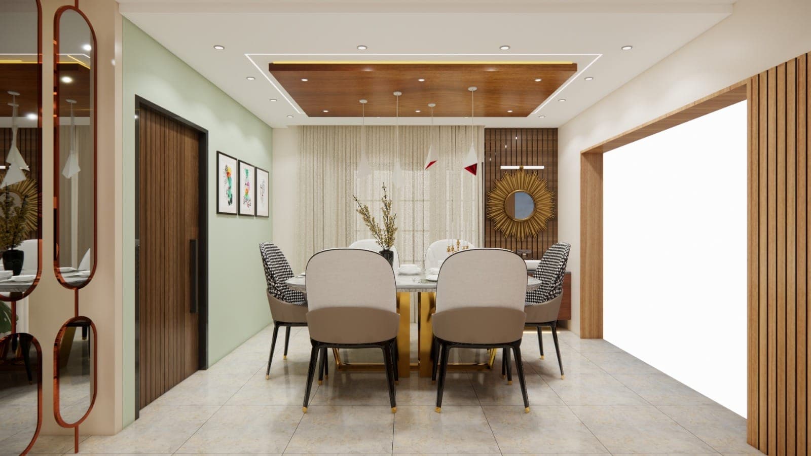 Contemporary dining area by HTK Shandilya
