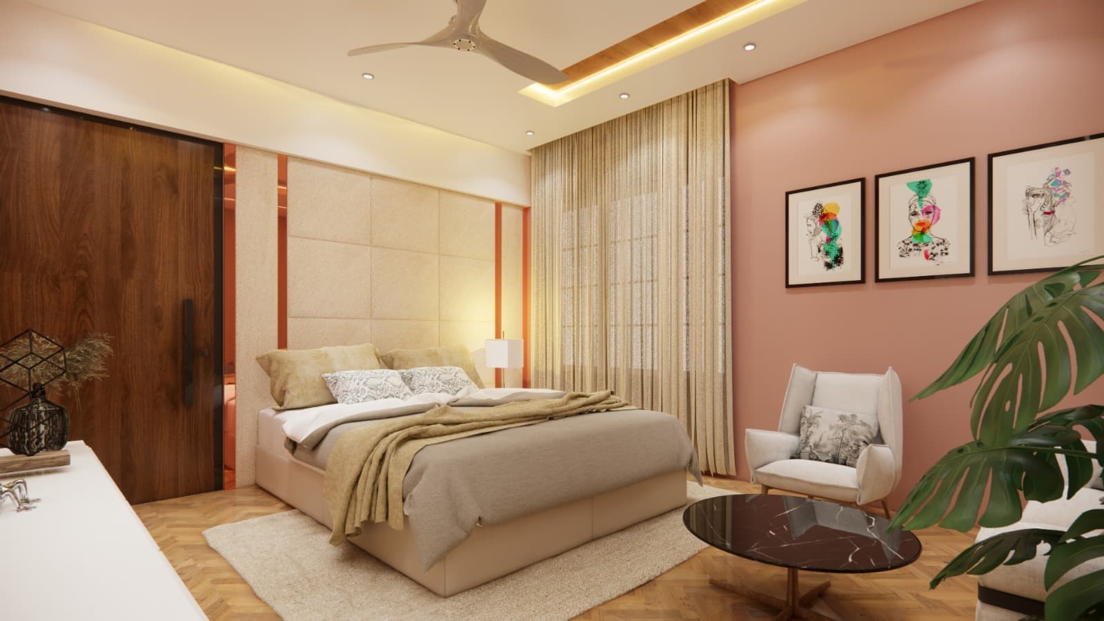 Luxury Master Bedroom - Gurgaon