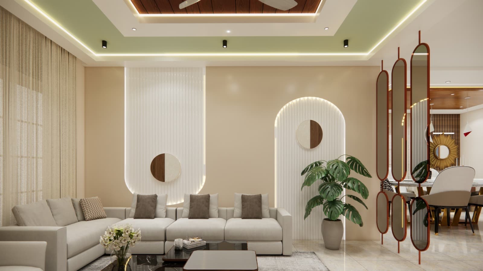 Sophisticated Living Area Interior